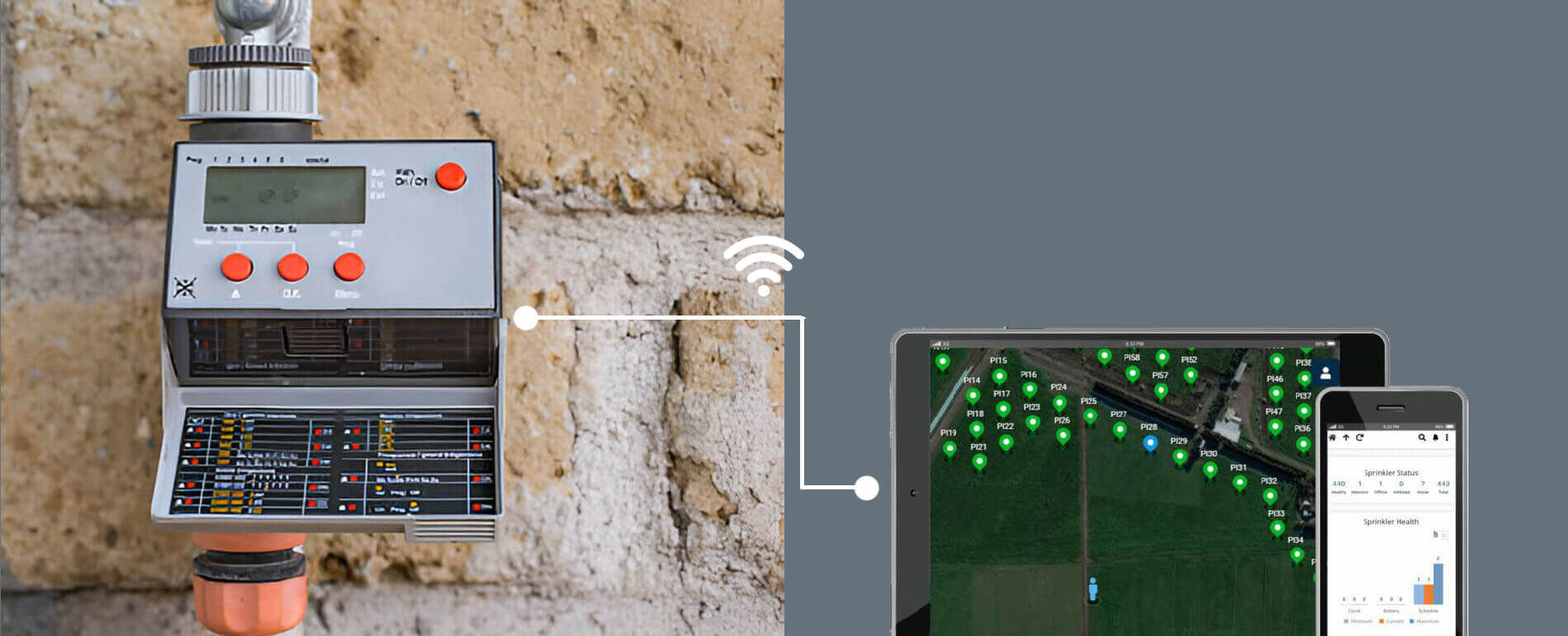 Programmateur d’arrosage automatique domotique avec interface mobile